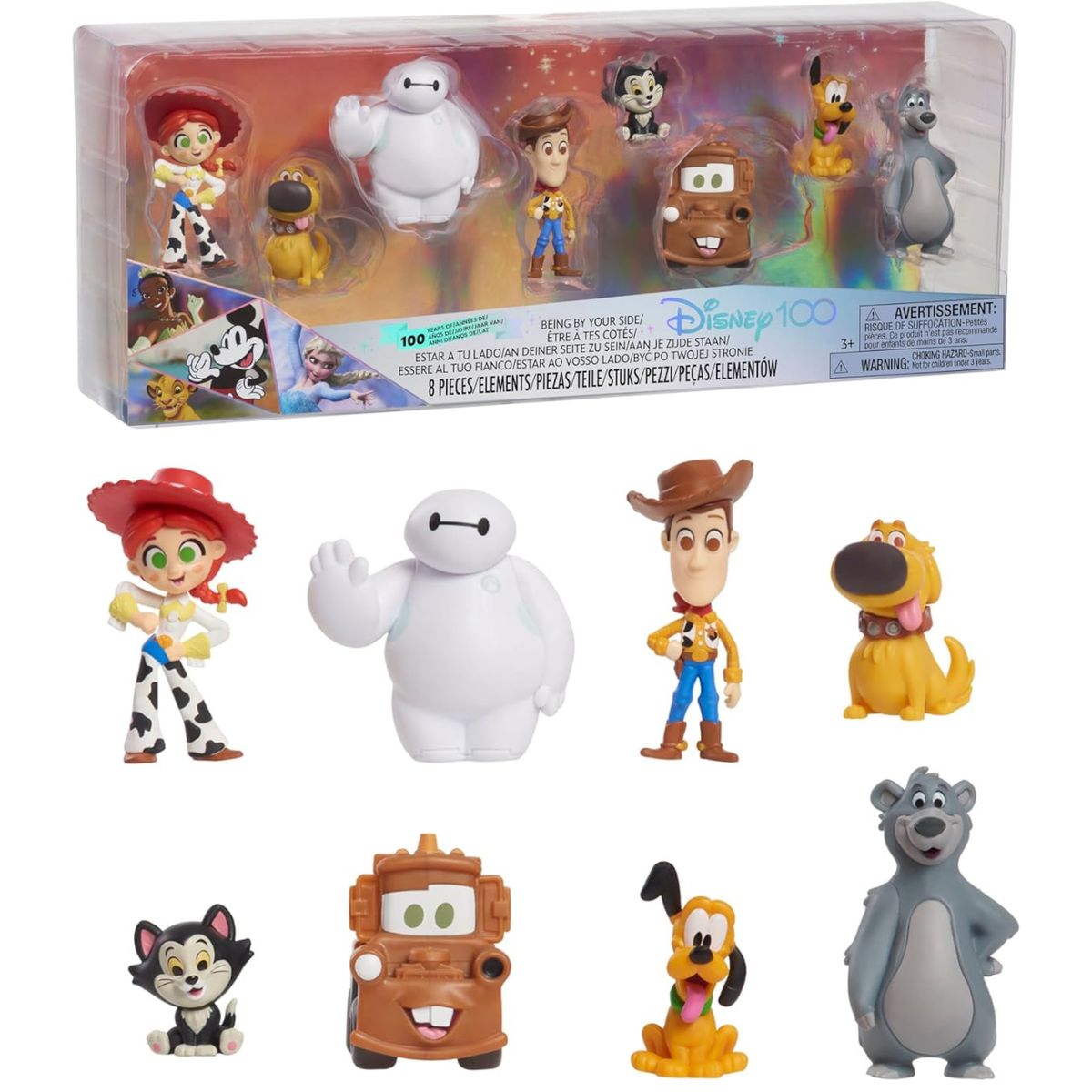 JUST PLAY - Figuras Disney 100 años Baymax,Mater,Dug,Woody,Jessie,Pluto