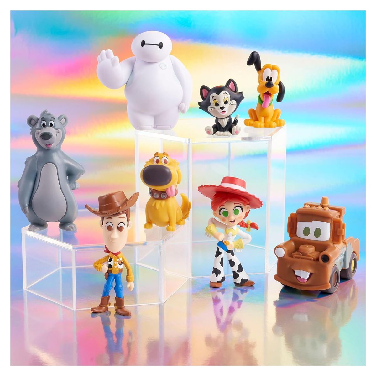 JUST PLAY - Figuras Disney 100 años Baymax,Mater,Dug,Woody,Jessie,Pluto