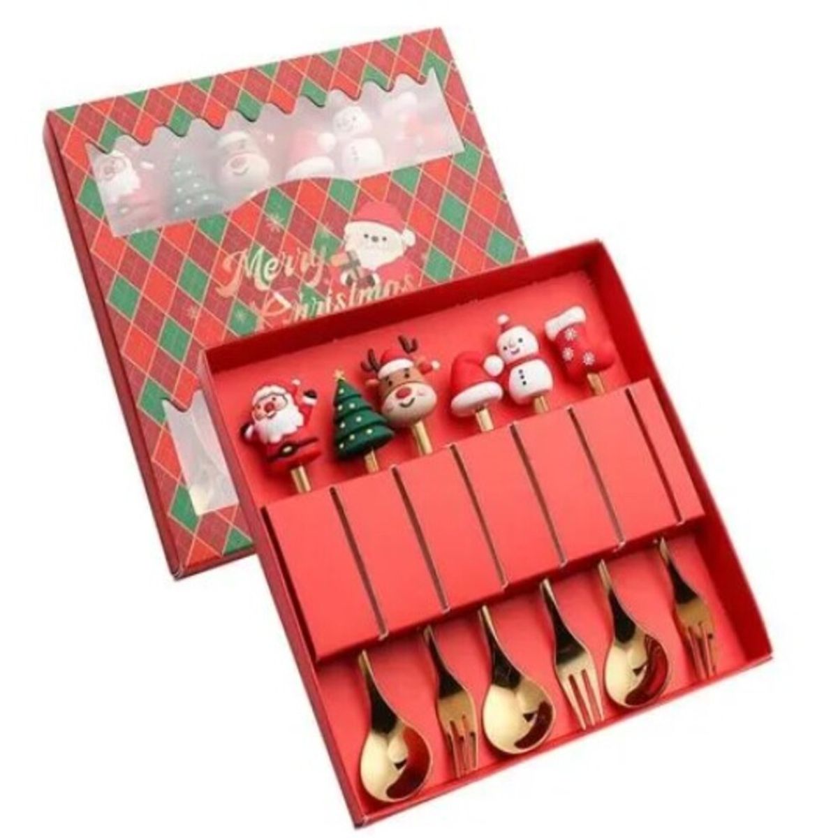 GENERICO - SETX6 CUBIERTOS NAVIDEÑOS