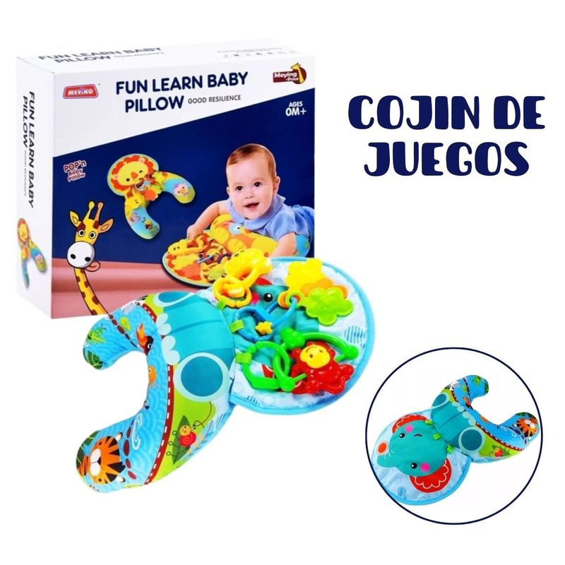 GENERICO - JUGUETE DE ESTIMULACIÓN - COJIN DE JUEGOS PARA BEBÉ