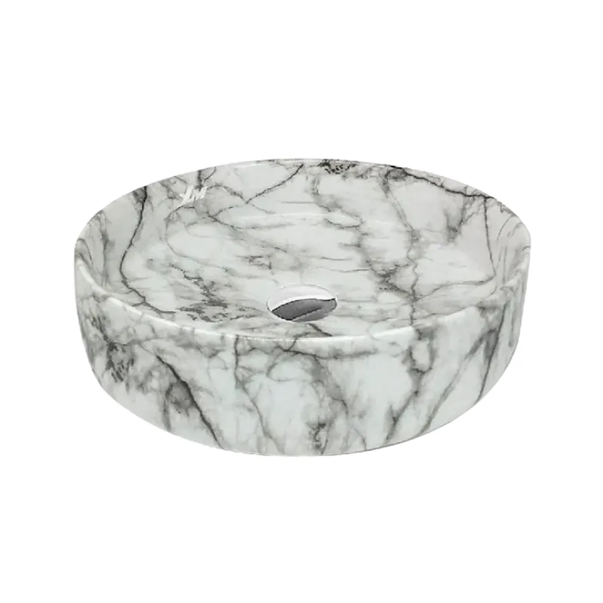 XM - LAVABO OVALIN DE LOZA REDONDA  499S