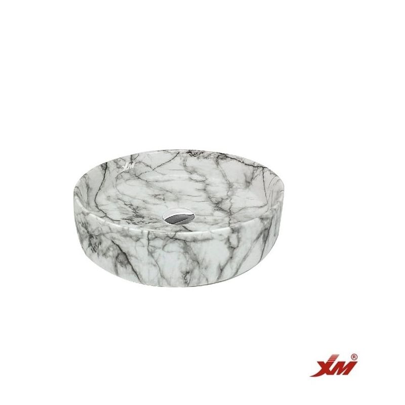 XM - LAVABO OVALIN DE LOZA REDONDA  499S