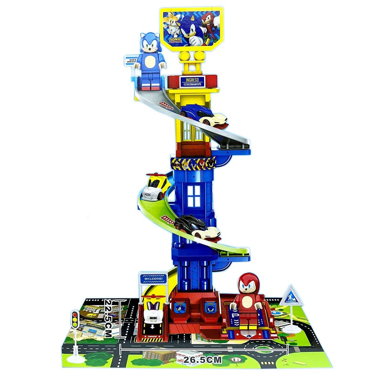 SONIC - Juguete Set de Parqueo Sonic THE HEDGEHOG SNI-2033