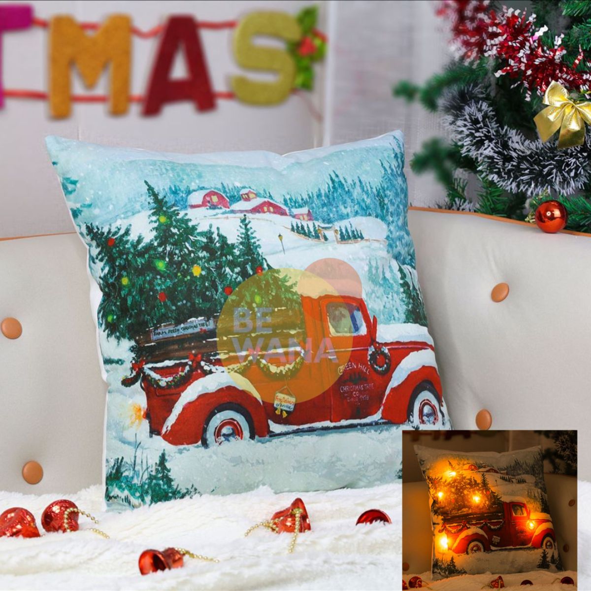 CASATEX - COJIN NAVIDEÑO MERRY CHRISTMAS 45X45CM