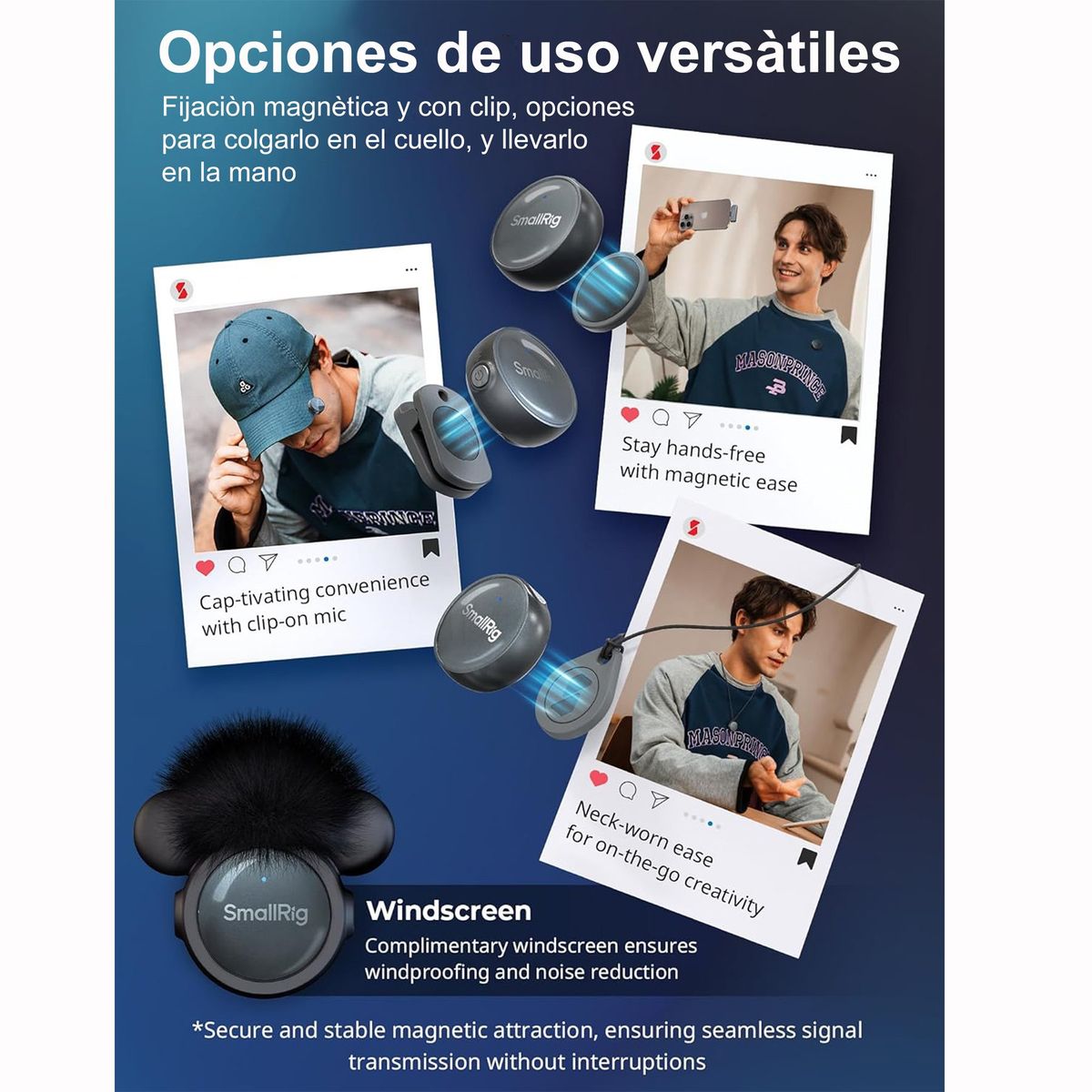 GENERICO - Micrófono Inalámbrico SmallRig S60 para Smartphones USB-C