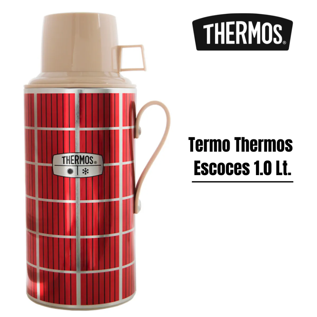 THERMOS - Termo Thermos Escoces 1 Lt. – Rojo