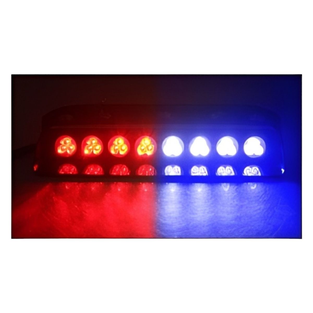 GENERICO - BARRA CIRCULINA  UNIVERSAL LED POLICIAL 24L ROJO AZUL