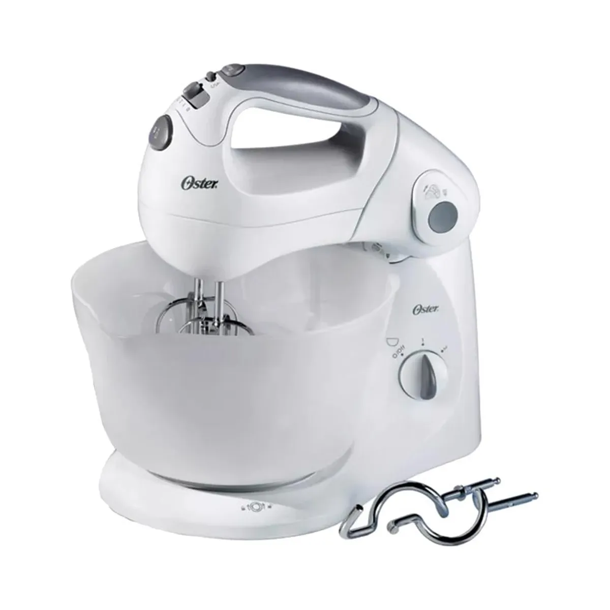 OSTER - Batidora Oster 2600-051 de Mano y Pedestal 2 Motores 360 Watts Blanco