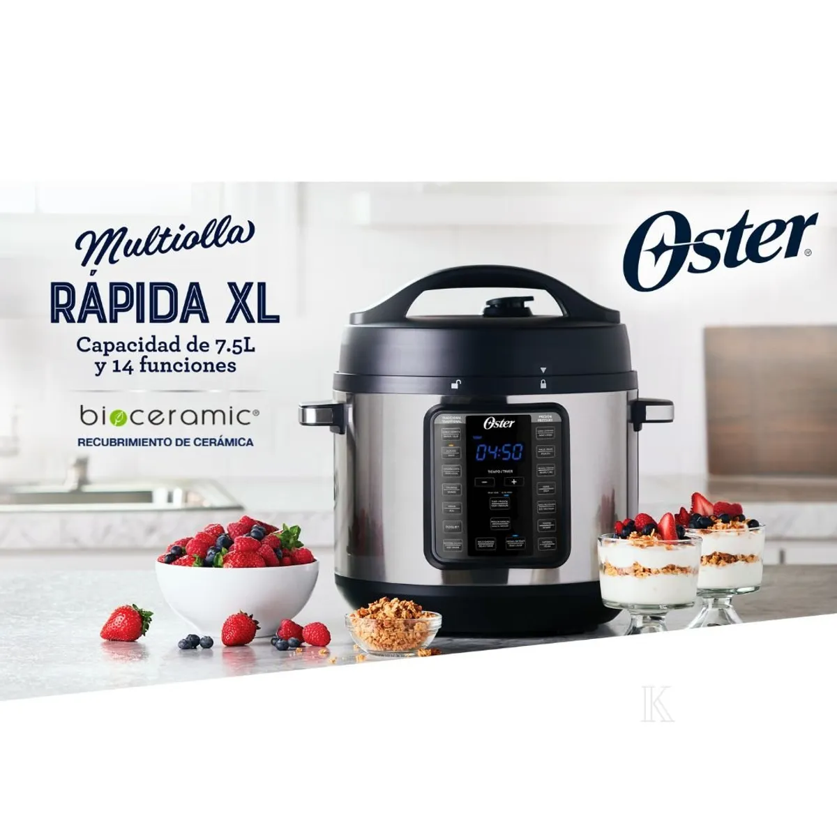 OSTER - Multiolla rápida 7.5 lt Oster 14 funciones CKSTPCEC8801
