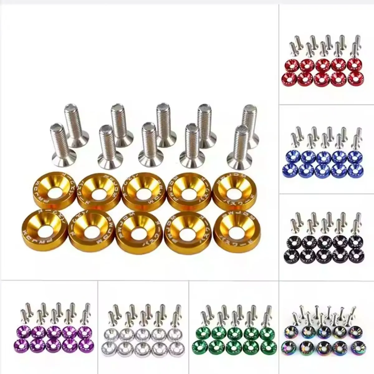 GENERICO - PERNOS TUNING DECORATIVO  DORADO