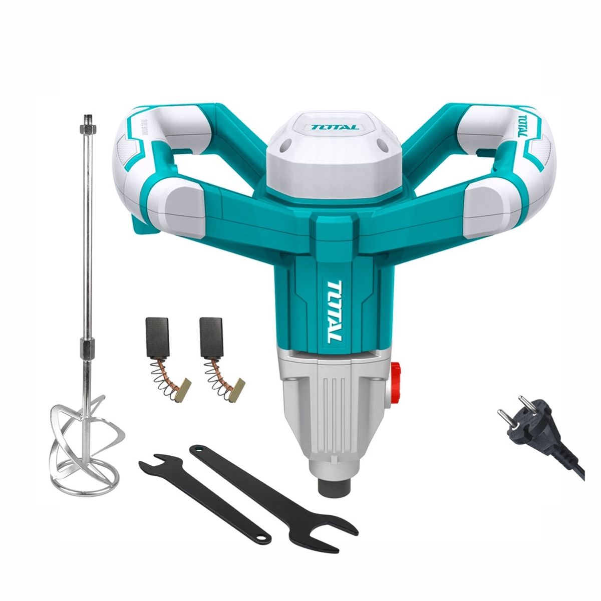 TOTAL TOOLS - MEZCLADOR DE CEMENTO Y PINTURA 1400W INDUSTRIAL MIXER M14 TOTAL TD614006