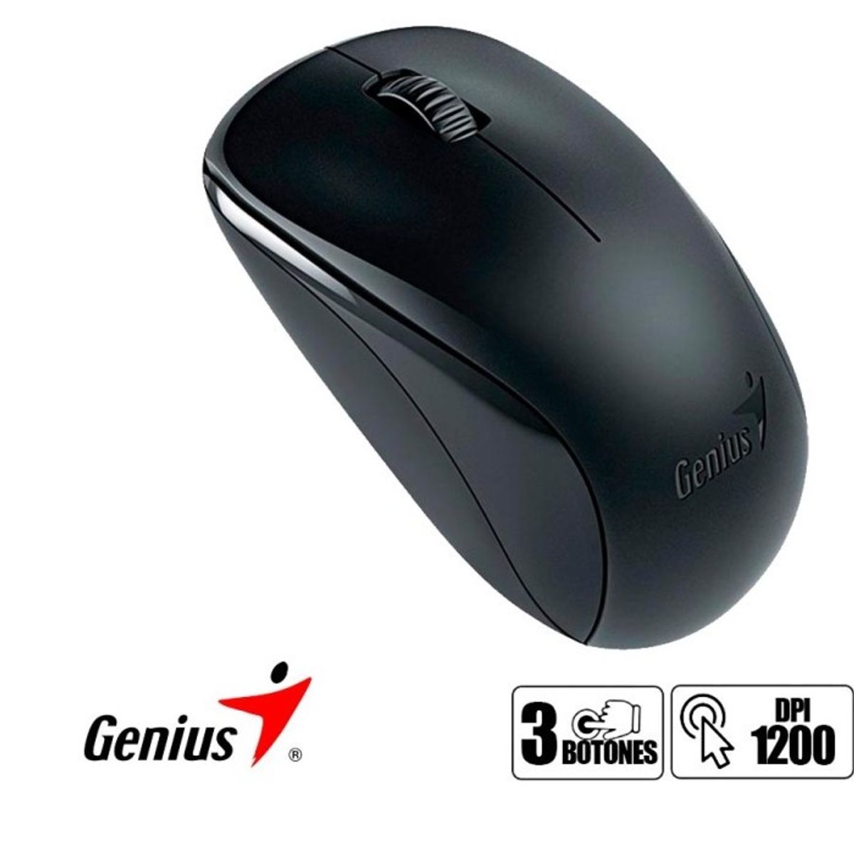 GENIUS - Mouse Inalámbrico NX 7000 Negro