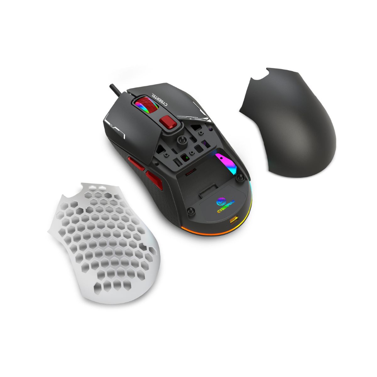 CYBERTEL - Mouse Gamer USB Defender CYB M513 7B RGB 7200DPI - Cybertel