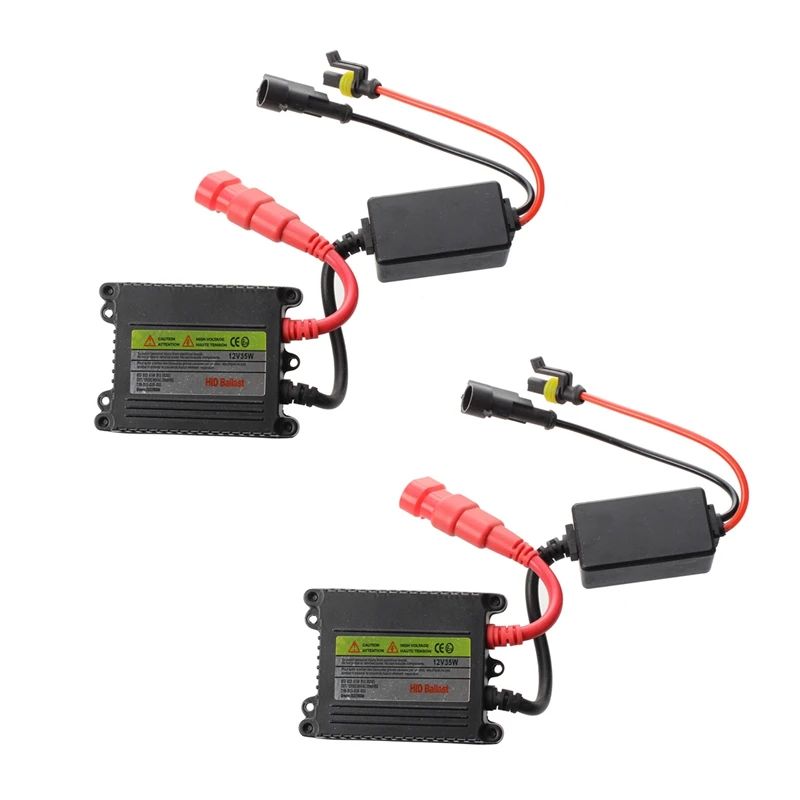 GENERICO - Balastro Hid Bixenon 12v 35w Para Repuesto Negro 35w 12v 2pc