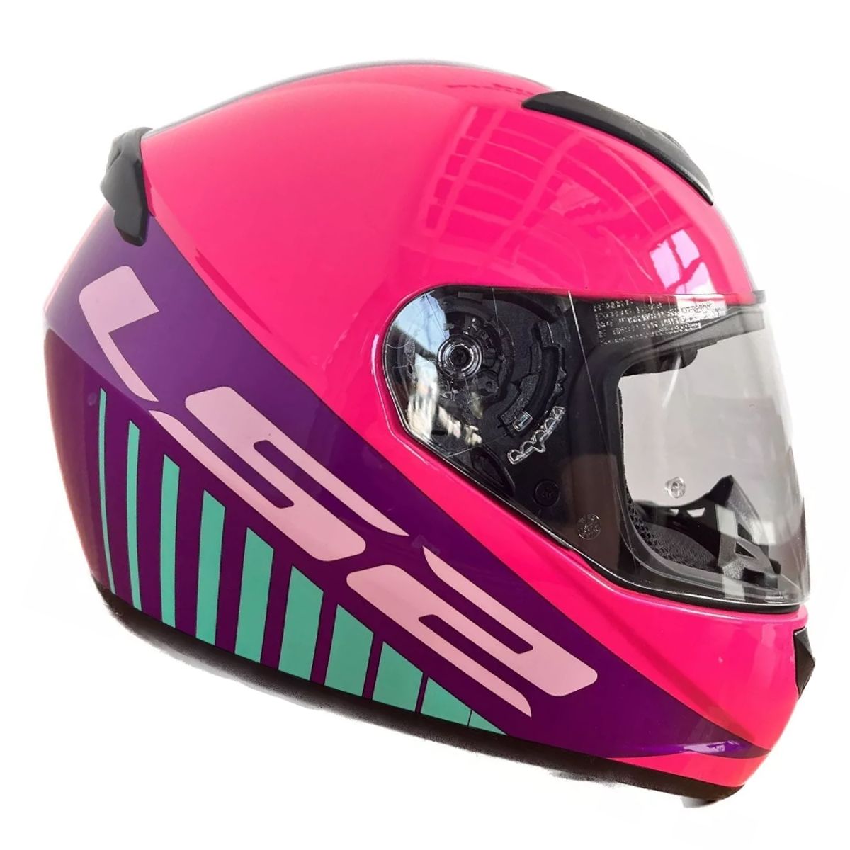 LS2 - CASCO MOTO LS2 CRON FF352 ROSA FUCSIA