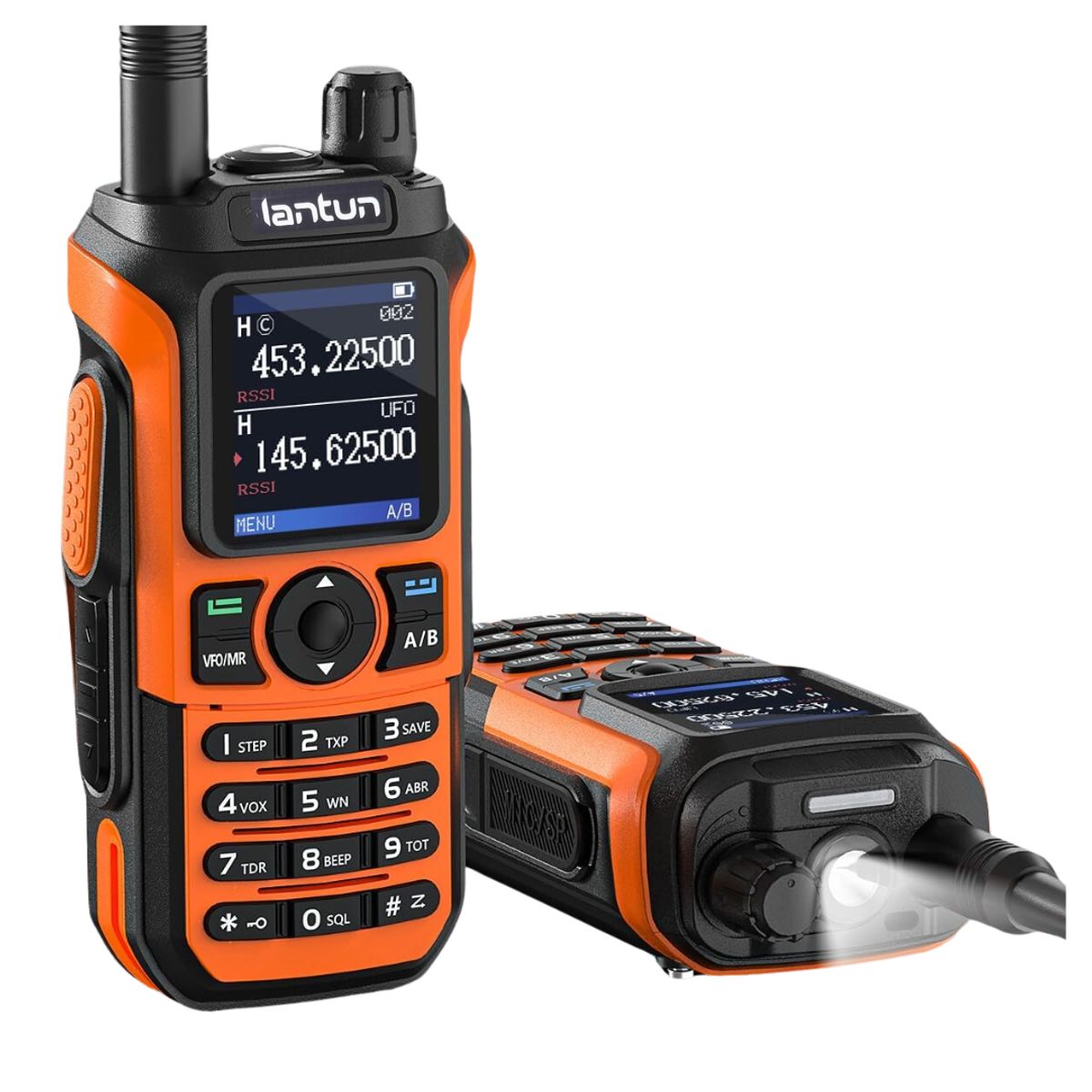 SEISA - Radio Walkie Talkie Portatil Pantalla Linterna Led Lantun UV-21 PRO