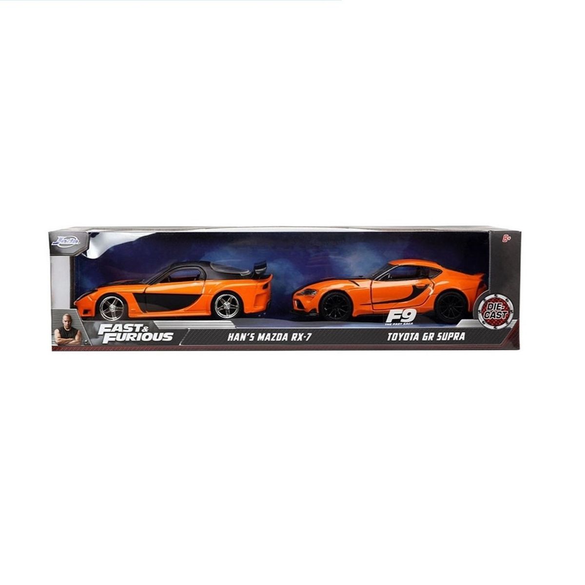 JADA TOYS - AUTO COLECCION MAZDA RX 7 + TOYOTA SUPRA ESCALA 1: 32