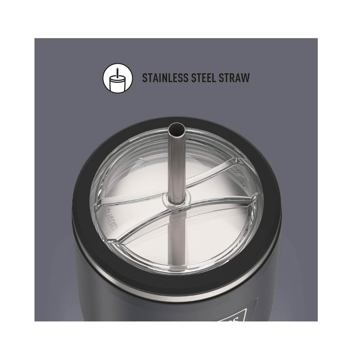 TRAMONTINA - TAZA Marca THERMOS PLATEADO 710 ML