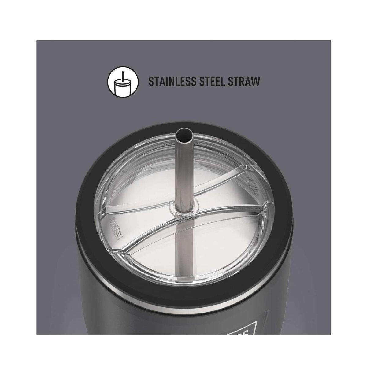 TRAMONTINA - TAZA Marca THERMOS PLATEADO 710 ML