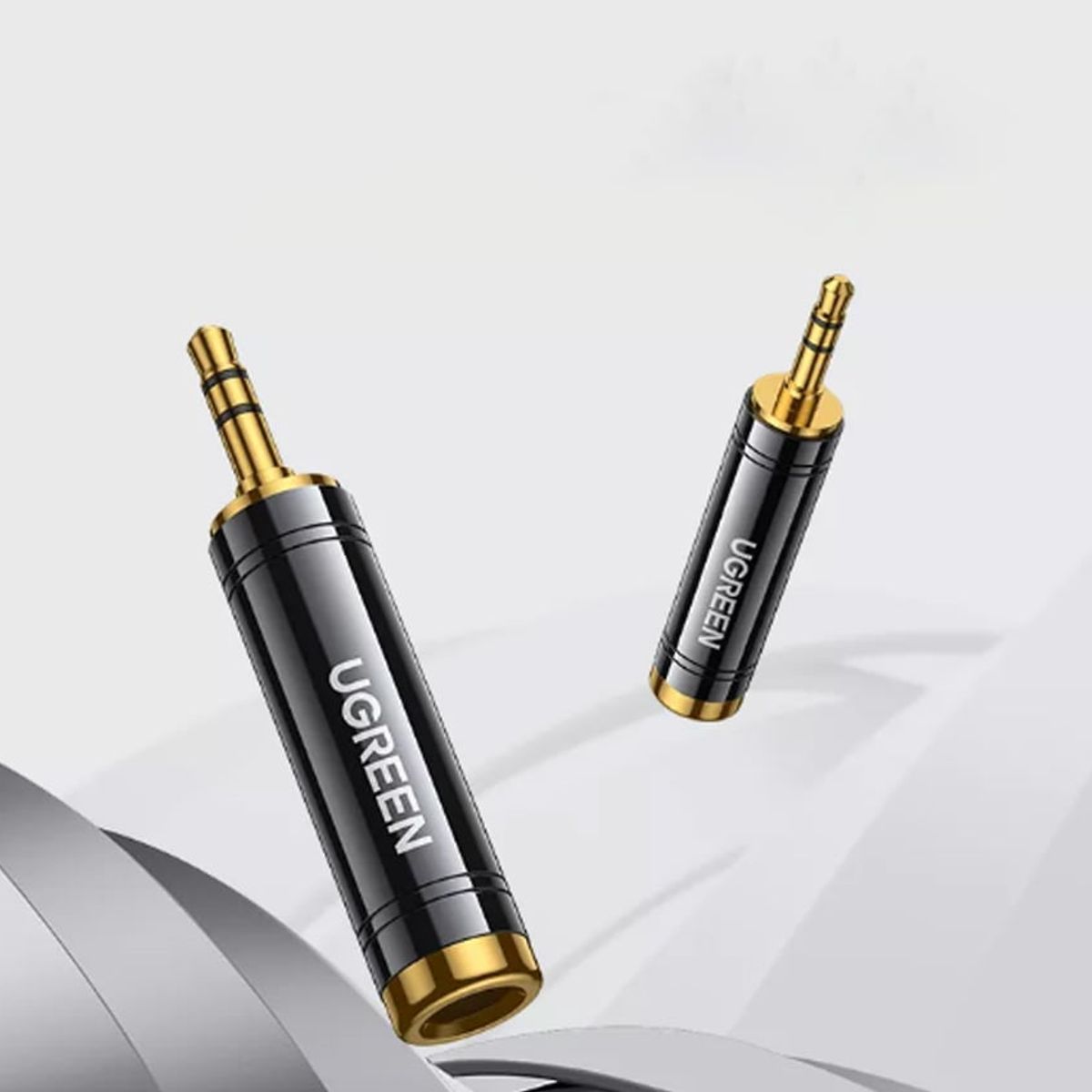 UGREEN - Conector Audio 35mm - 65mm Macho Hembra Auxiliar DJ