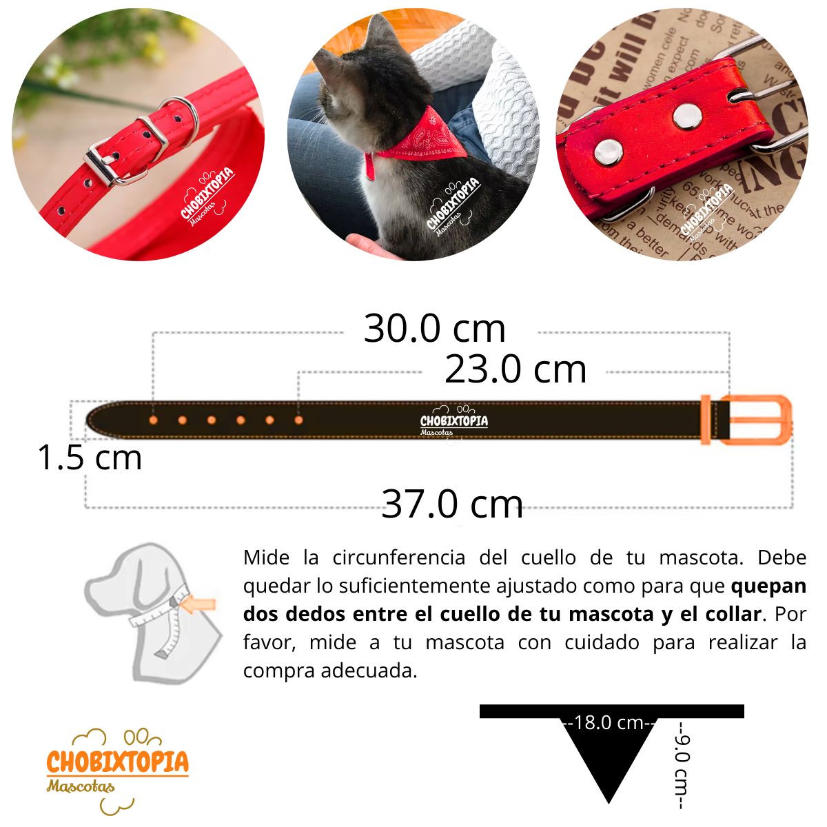 GENERICO - COLLAR BANDANA MASCOTA PERRO - AZUL