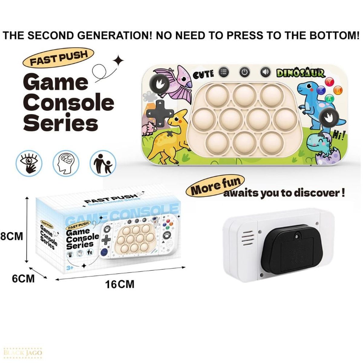 GENERICO - Pop it electronico juguete sensorial antiestres dinosaurios