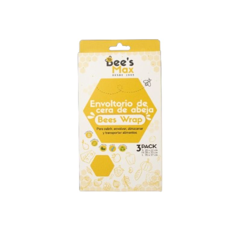 BEE'S MAX - BEES WARP ENVOLTORIOS PARA ALIMENTOS ECOLOGICOS DE CERA DE ABEJA