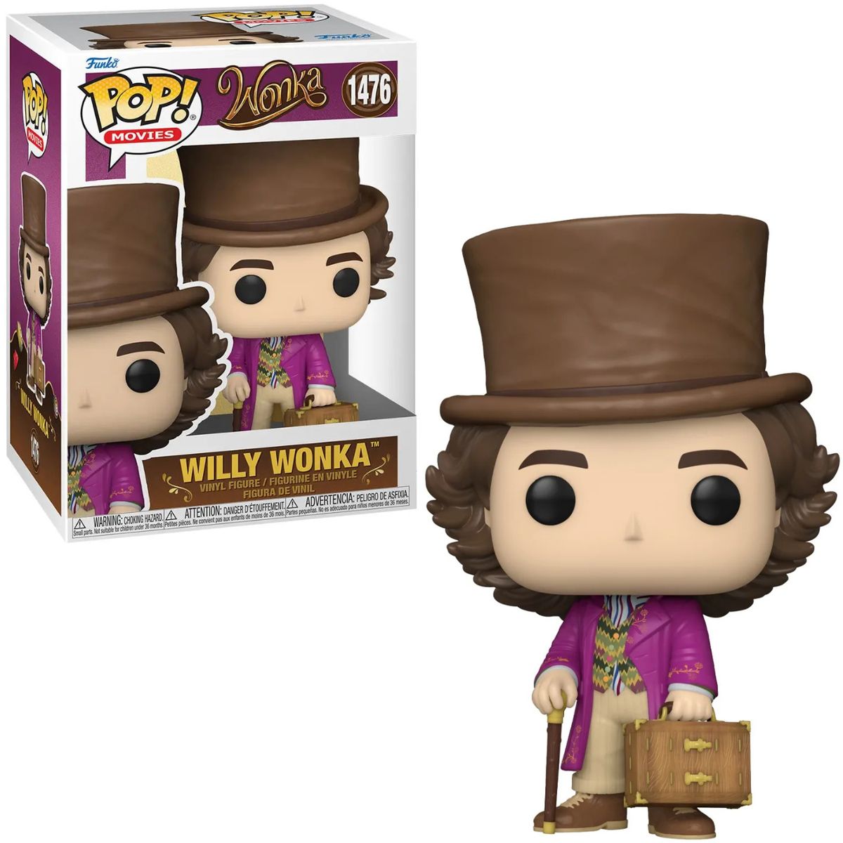 FUNKO - Funko pop Willy Wonka - Wonka 1476 y la fábrica de chocolate