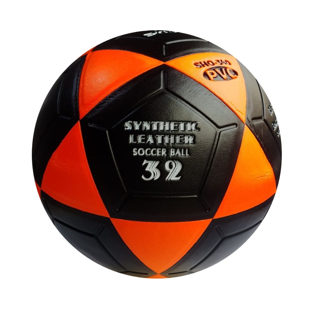 SHOWGOL - PELOTA FÚTBOL PVC VULCANIZADO TALLA 5 SHOWGOL NARANJA NEGRO