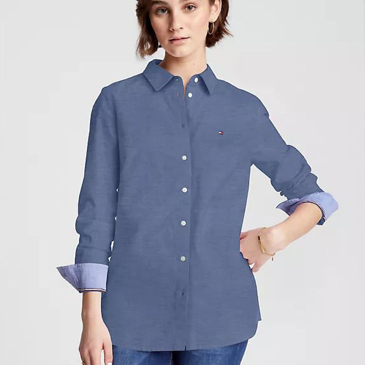 TOMMY HILFIGER - BLUSA W HERITAGE REGULAR FIT SHIRT