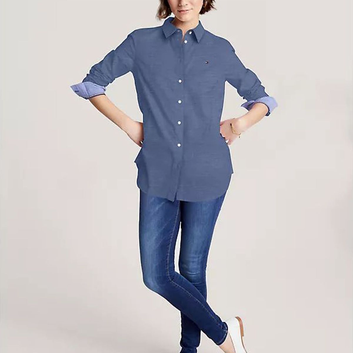 TOMMY HILFIGER - BLUSA W HERITAGE REGULAR FIT SHIRT