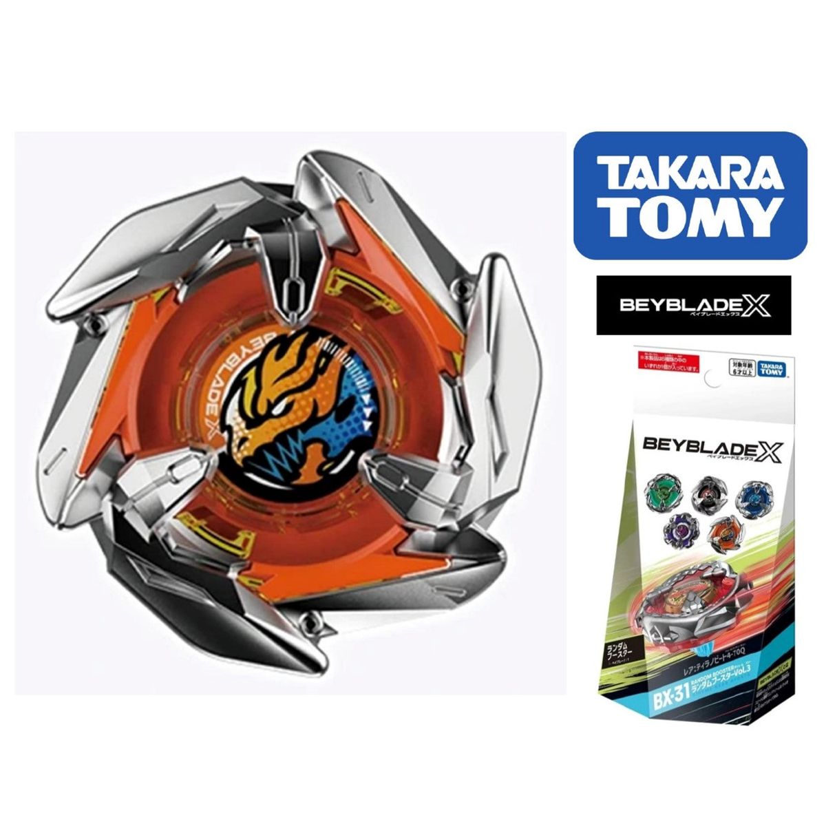 TAKARA TOMY - BEYBLADE X BX-31-04 DRAN DAGGER 4-70P CONFIRMADO VOLUMEN 3