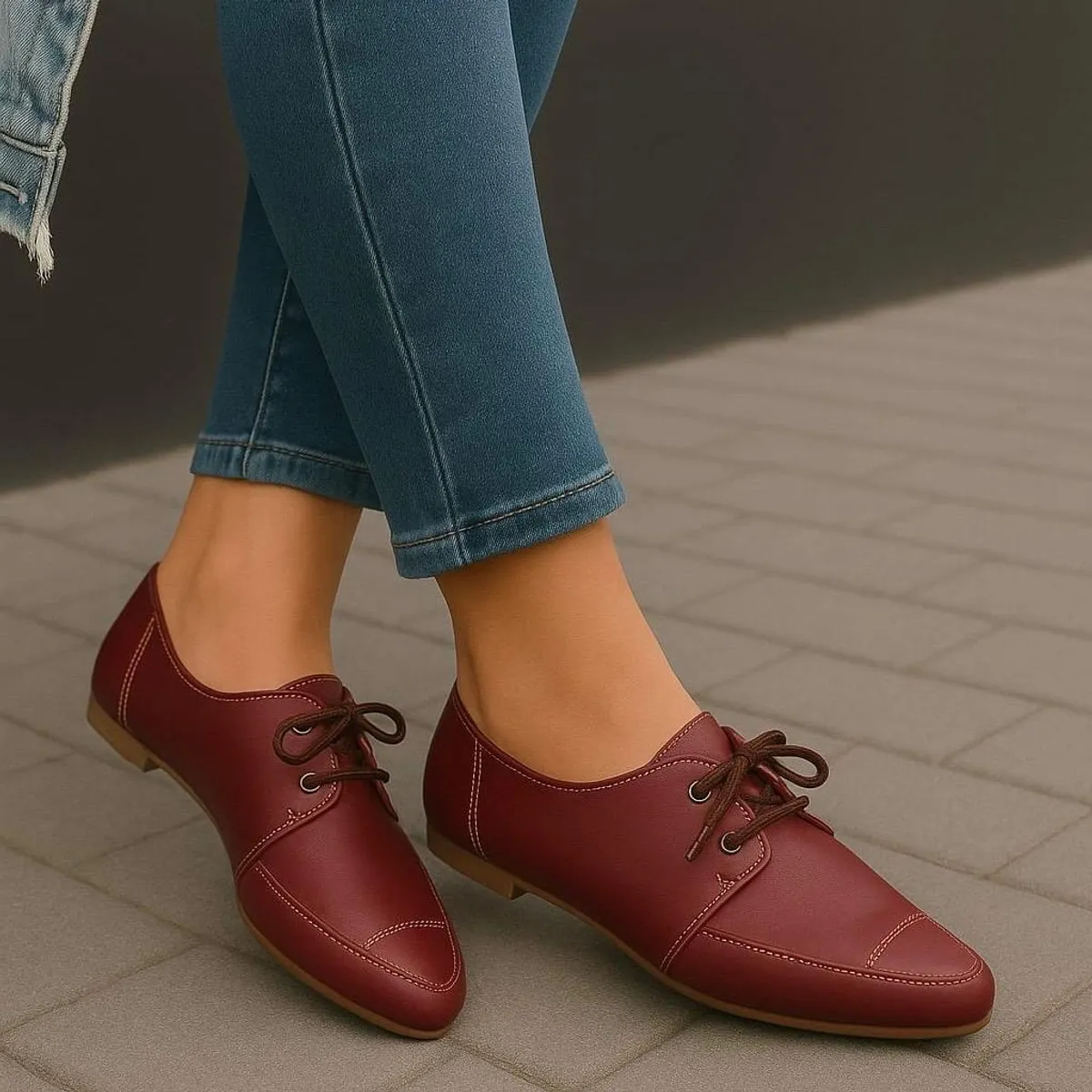 GENERICO - Balerinas Mujer Misshus Mia granate