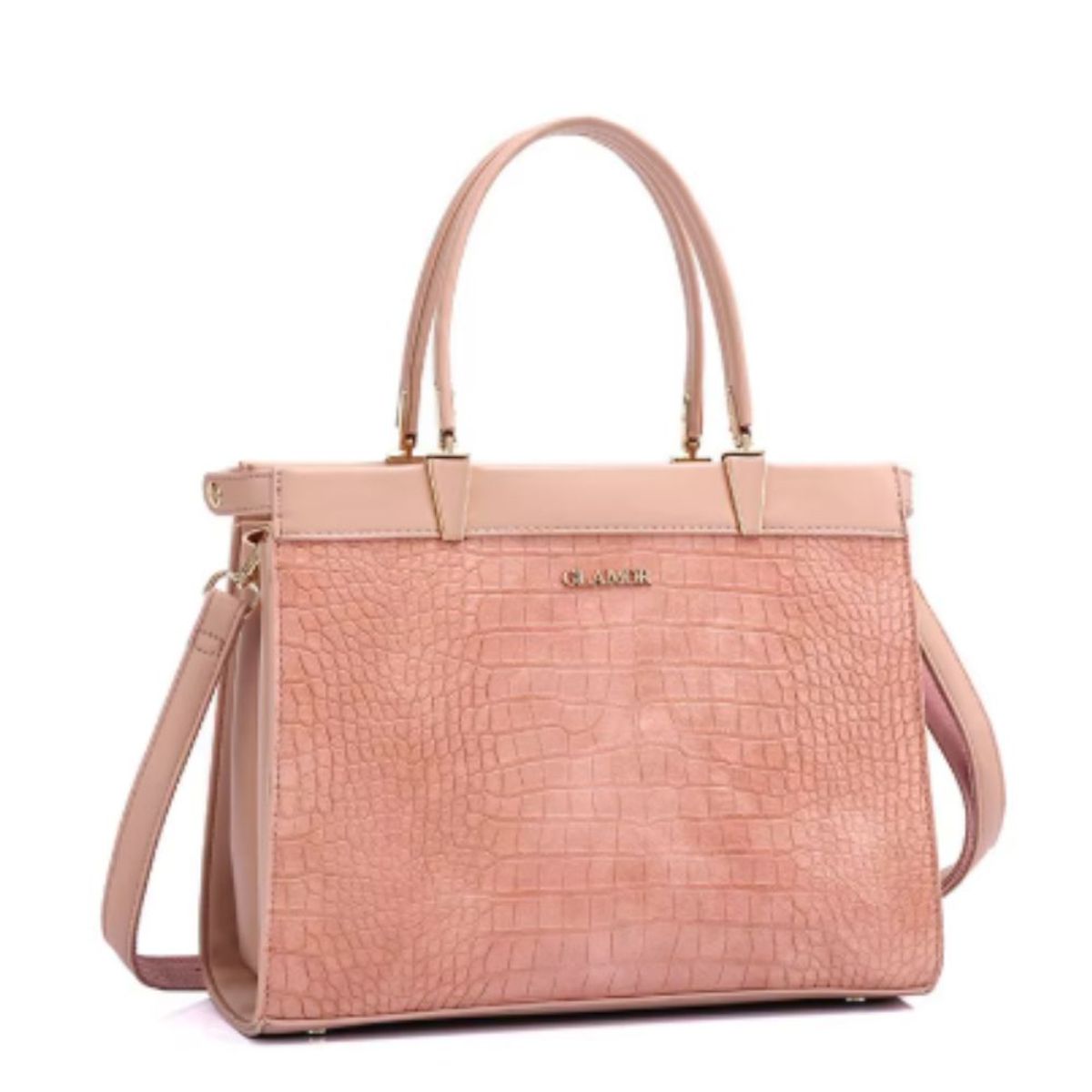 GENERICO - Cartera GLAMOUR diseño elegante ejecutivo Piel de cocodrilo