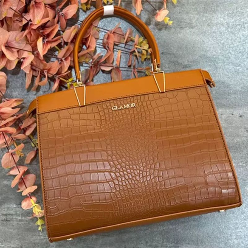 GENERICO - Cartera GLAMOUR diseño elegante ejecutivo Piel de cocodrilo