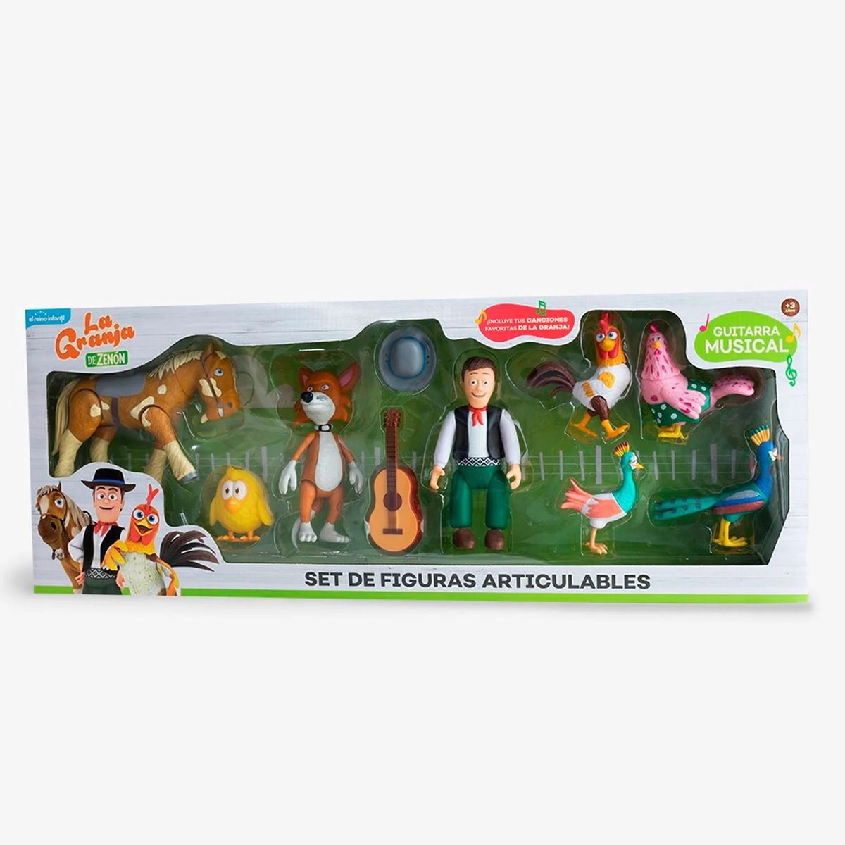 LA GRANJA DE ZENON - SET ARTICULABLES DE LA GRANJA DEL ZENON  CON CABALLO