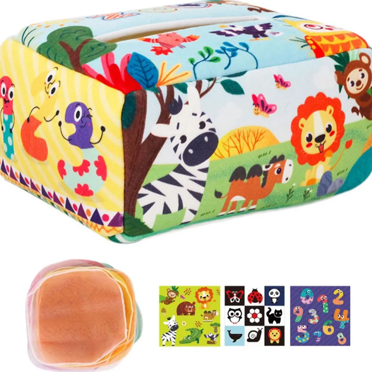 GENERICO - Caja De Pañuelos Bebés Juguete Sensorial Montessori