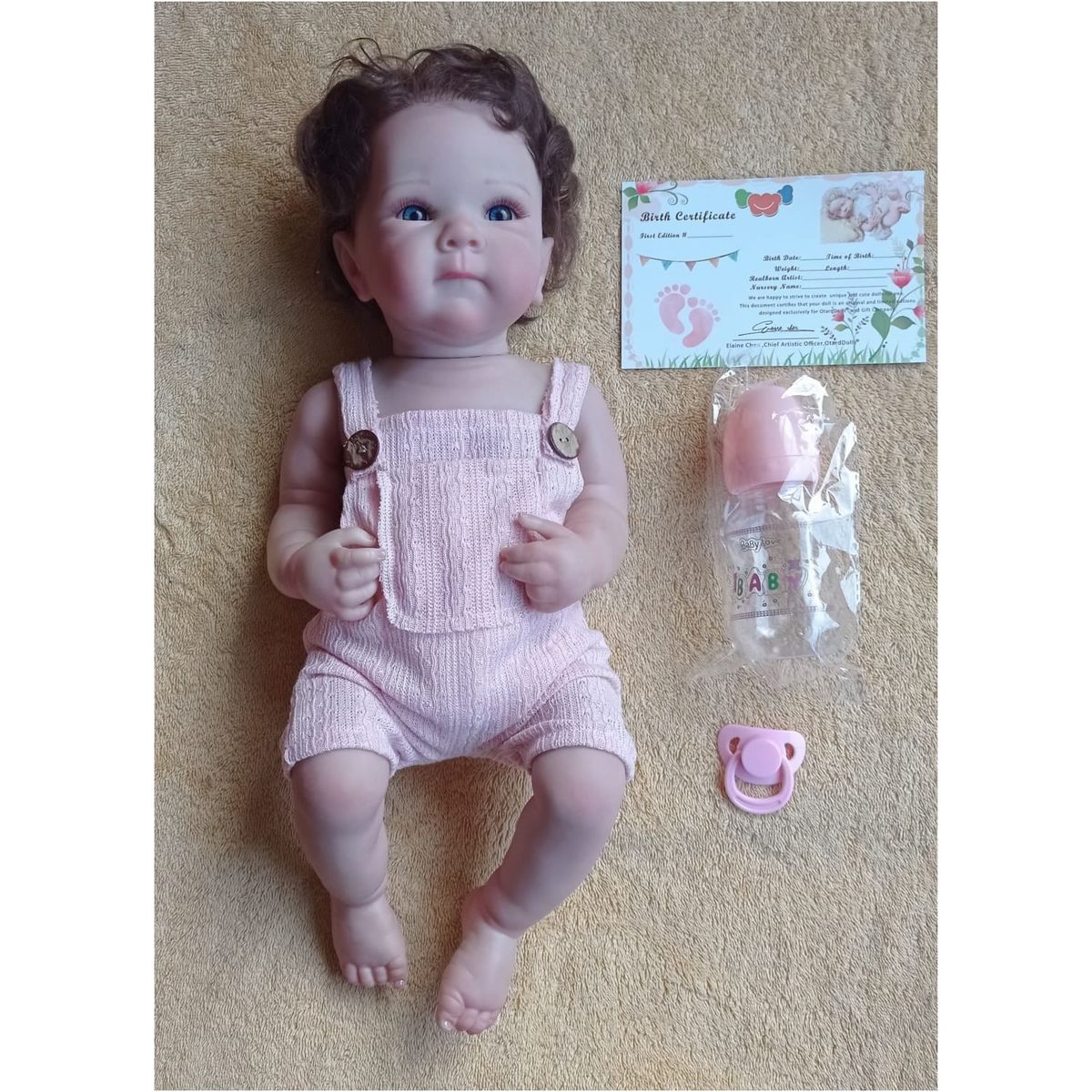 GENERICO - Bebe Reborn Vinilo de Silicona Cuerpo Entero 48 cm