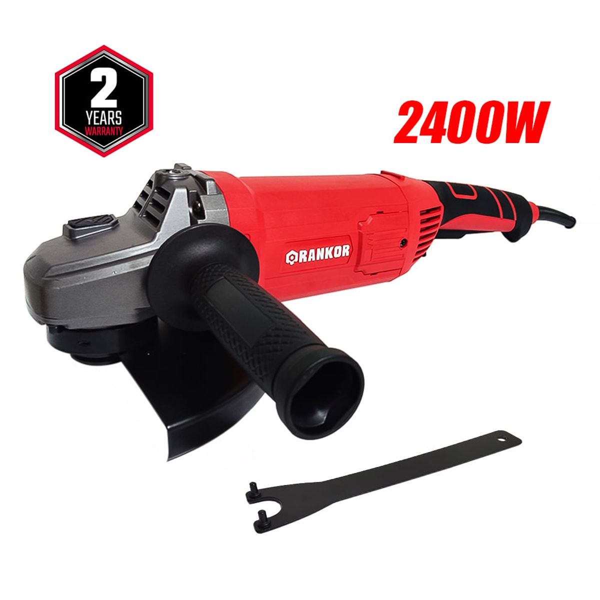 RANKOR - Amoladora Esmeril Angular Industrial 9 '' Rankor RAG240001 2400W 6500rpm