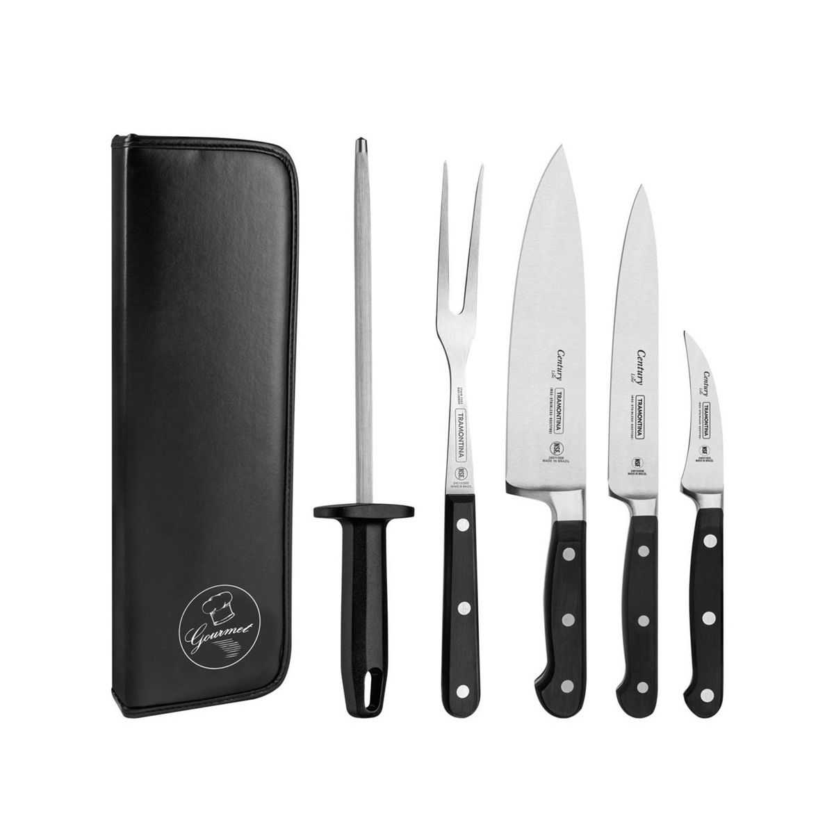 TRAMONTINA - Juego de Cuchillos TRAMONTINA Profesional 6 pz  Ace Inox