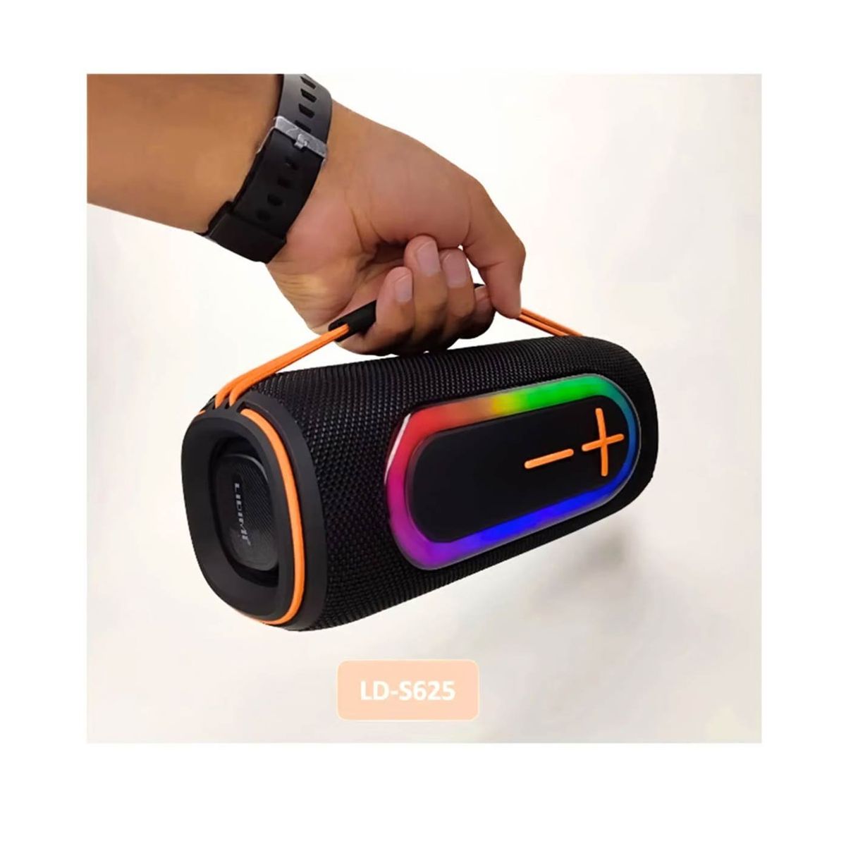 GENERICO - Parlante BTUSBFM Portátil 20W Luces RGB