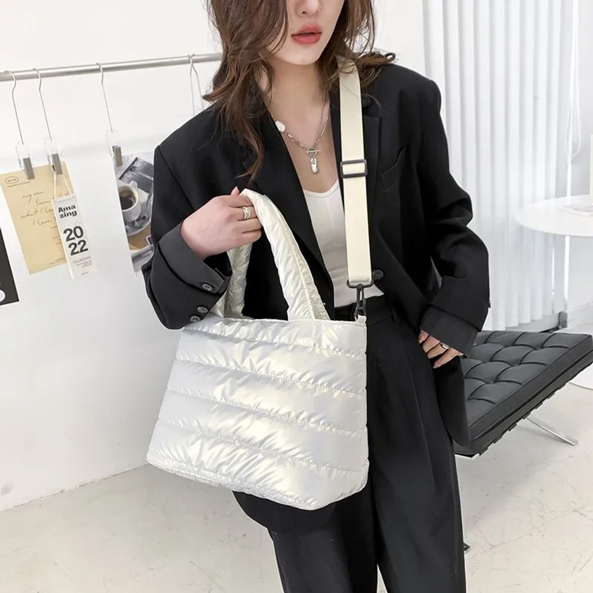 GENERICO - Bolso de tela impermeable colores tornasolados