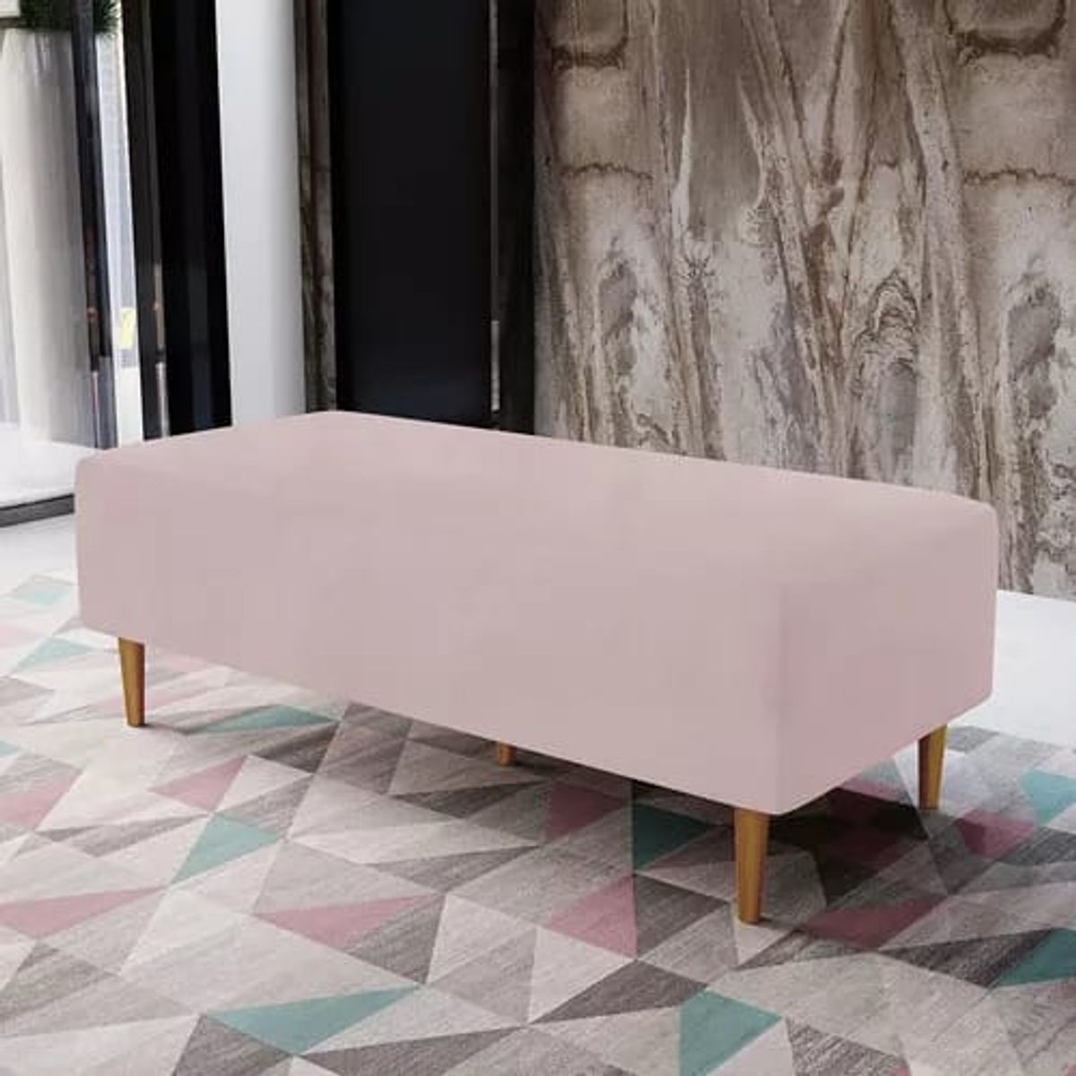 ARTSOFA - Banqueta Bali Rosa 2 cuerpos