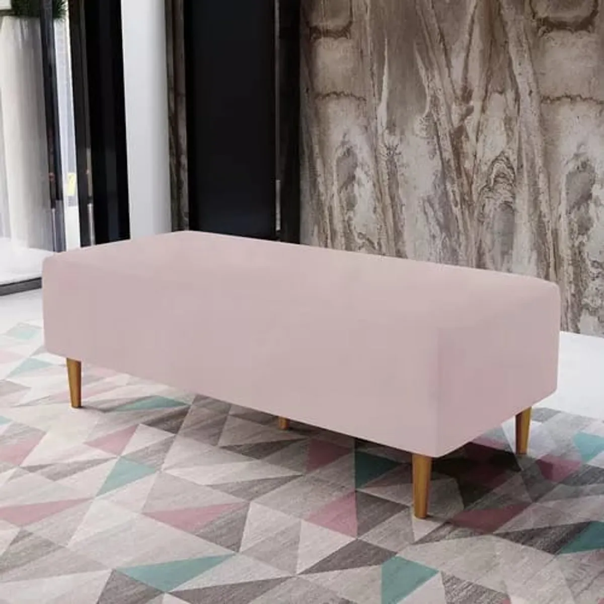 ARTSOFA - Banqueta Bali Rosa 2 cuerpos