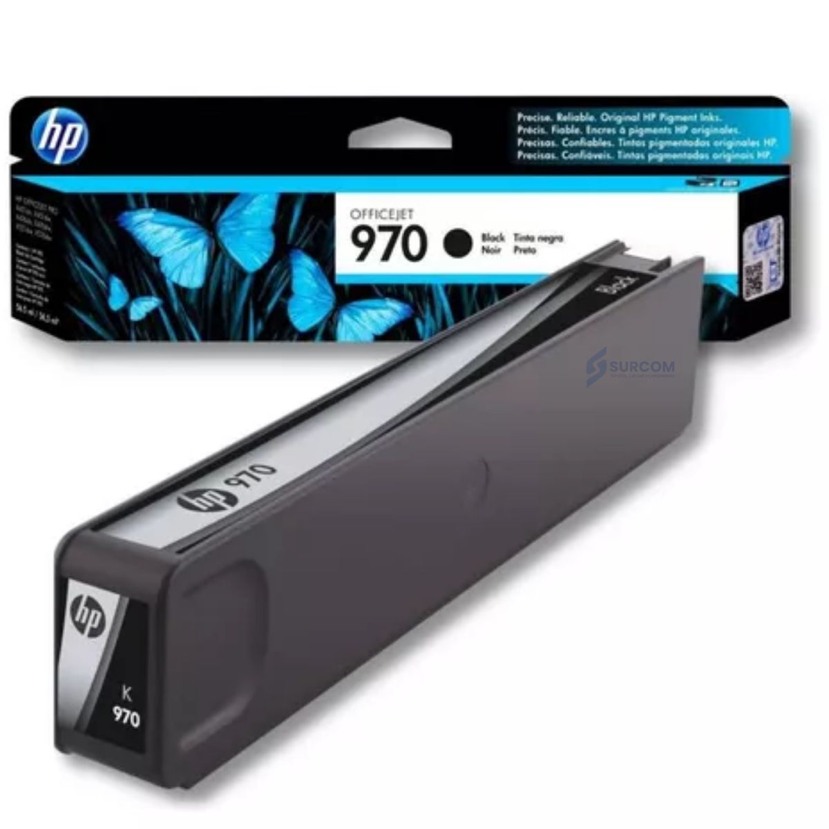 HP - Cartucho de Tinta HP 970 Negro Original (CN621AE)
