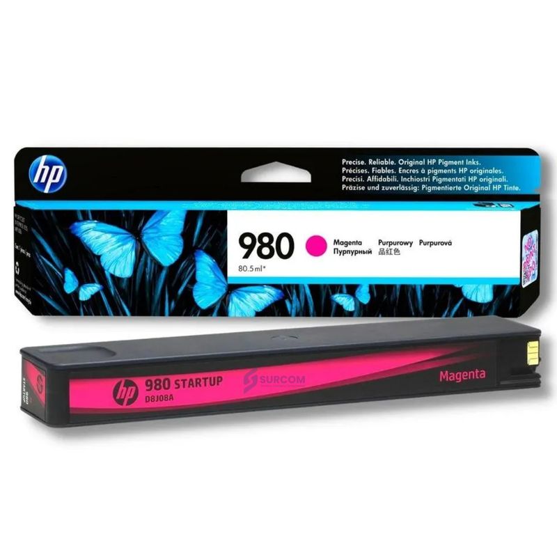 HP - Cartucho de Tinta HP 971 Magenta Original (CN623AE)