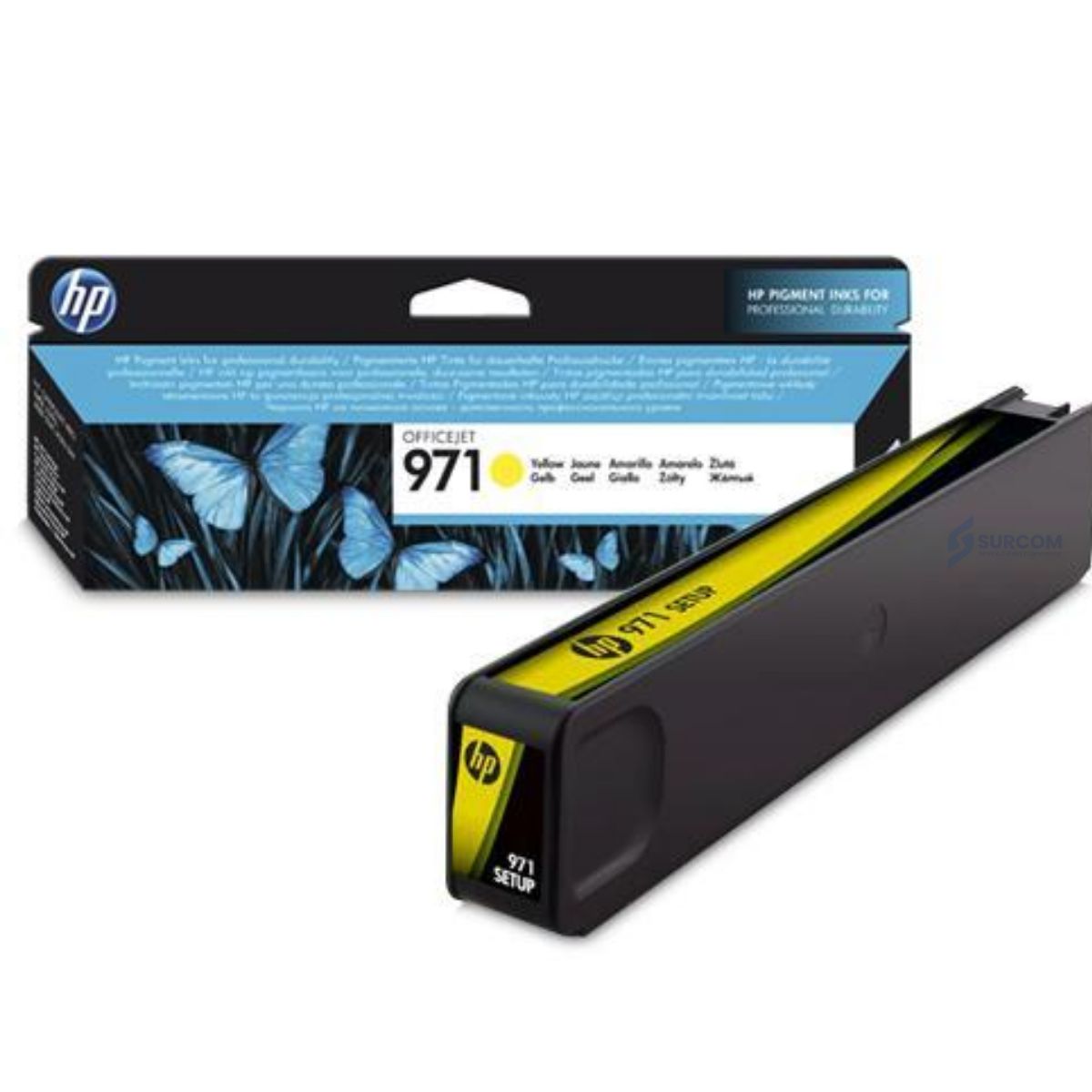 HP - Cartucho de Tinta HP 971 Amarillo Original (CN624AE)