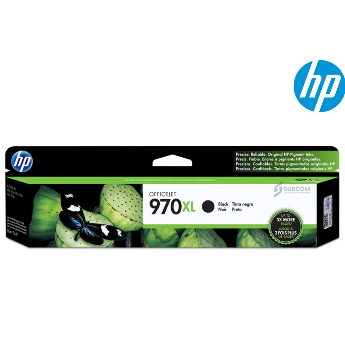 HP - Cartucho de Tinta HP 970XL Negro Original CN625AE