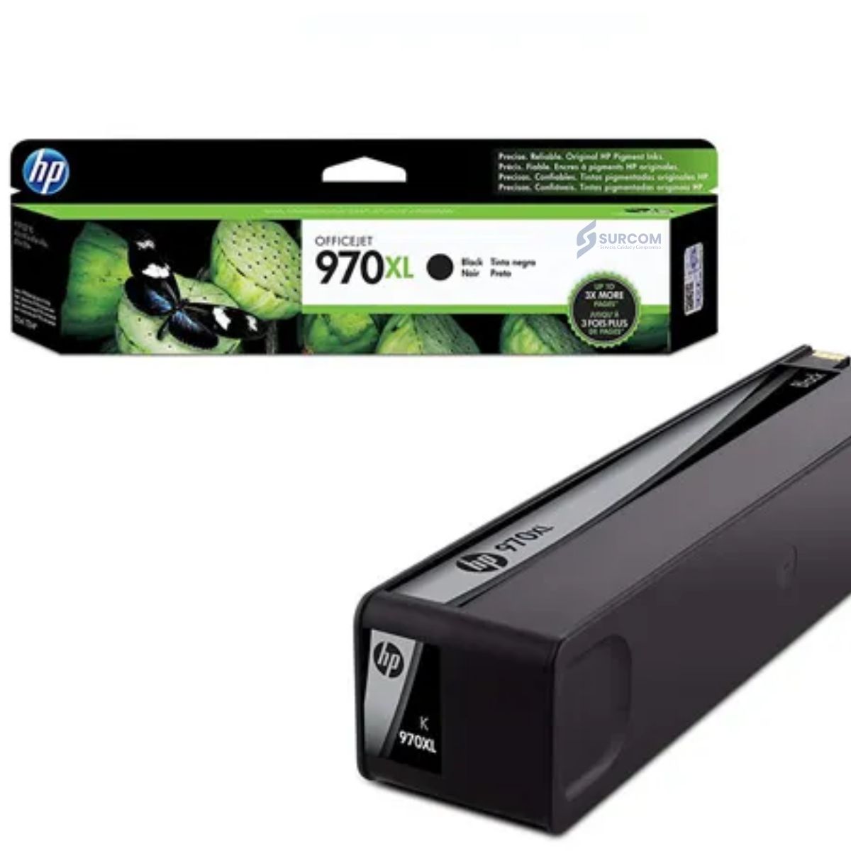 HP - Cartucho de Tinta HP 970XL Negro Original CN625AE