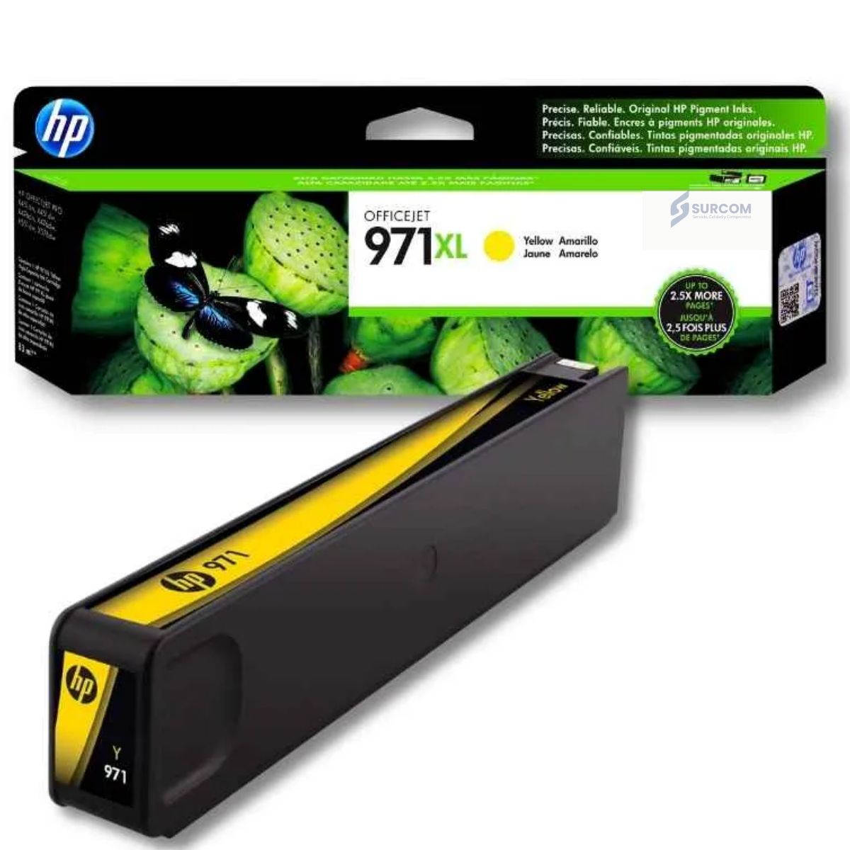 HP - Cartucho de Tinta HP 971XL AMARILLO Original